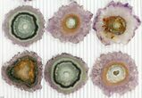 Lot: Amethyst Stalactite Slices ( Pieces) #76641-2